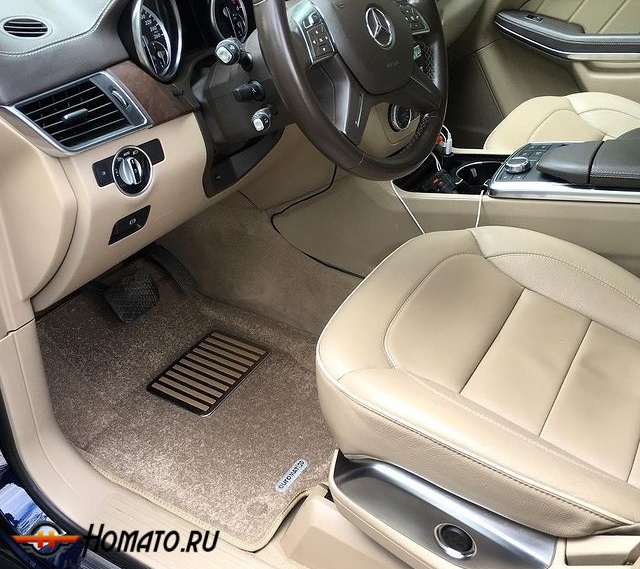 3D коврики для Mercedes M-class (W166) 2012-2015 | LUX: 5 слоев