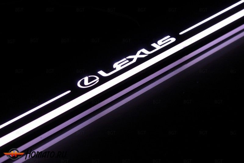 Накладки на пороги Premium Line для Lexus 564-44 мм