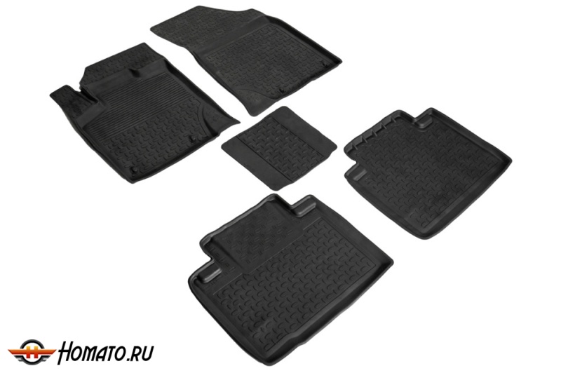 Резиновые коврики Geely Atlas Pro 2021+ | с высокими бортами | Seintex