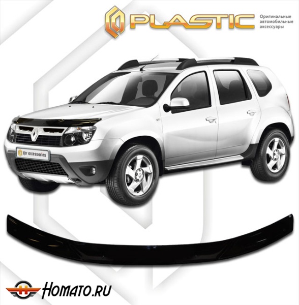 Дефлектор капота Renault Duster 1 2011-2015 | черный