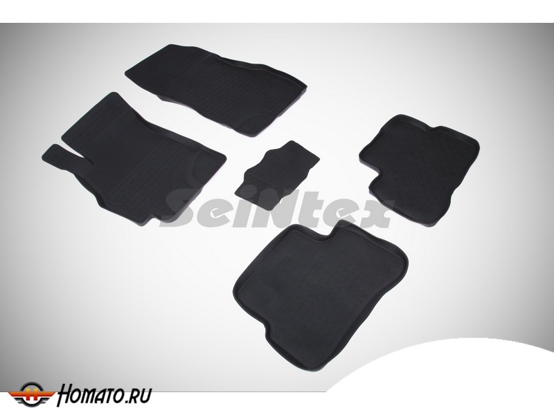 Резиновые коврики Hyundai Accent 2000-2012 | с высокими бортами | Seintex