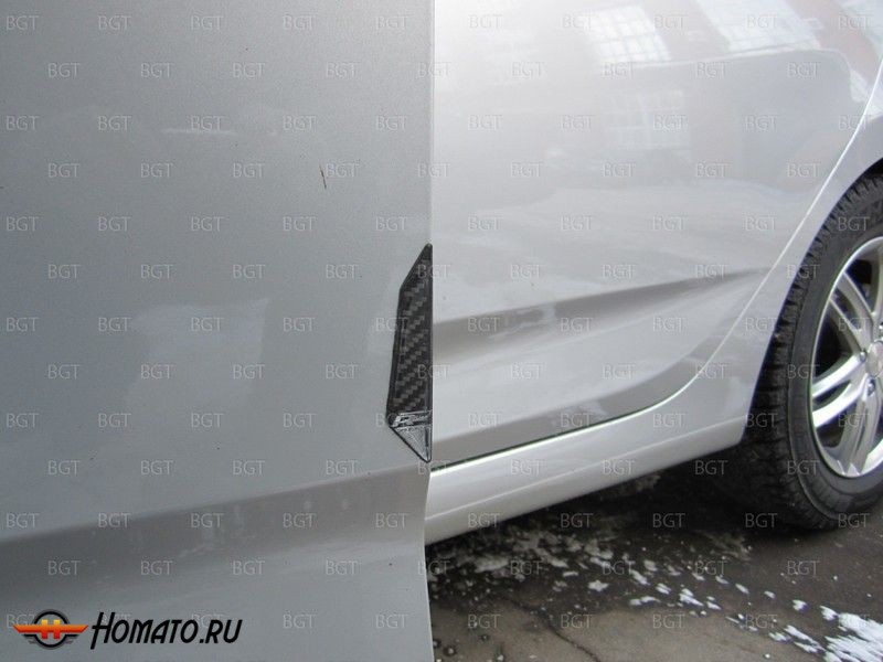 Накладки для защиты кромки двери от сколов "STI" для Subaru