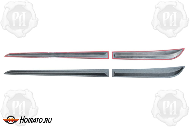 Молдинги на двери для Belgee S50 | шагрень