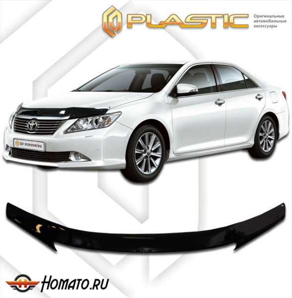 Дефлектор капота Toyota Camry 50 2011-2014 (Европейская версия) | черный