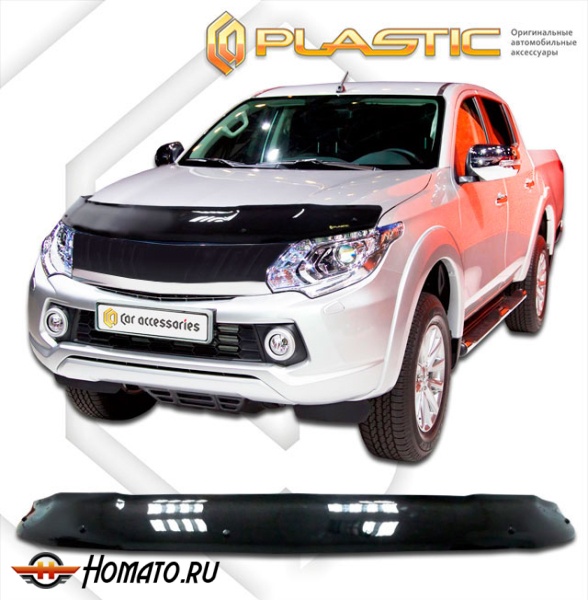Дефлектор капота Fiat Fullback 2016- | черный