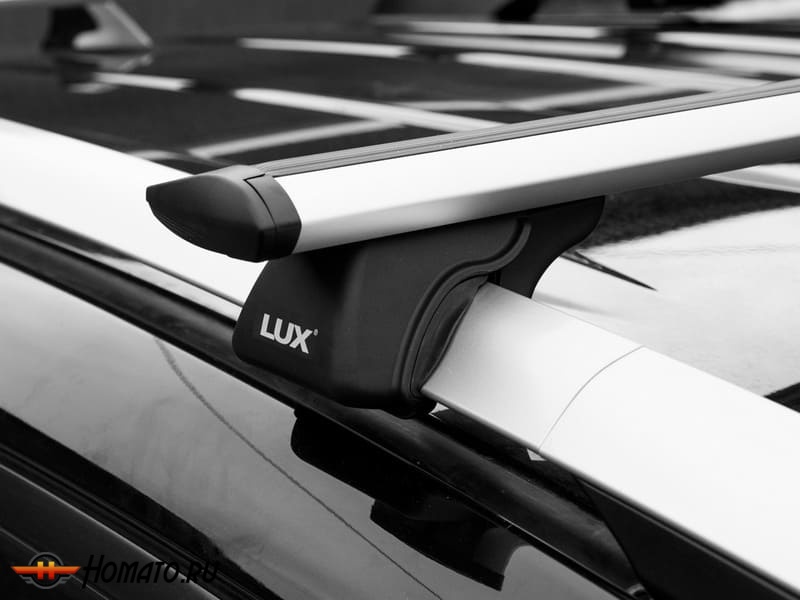 Багажник на крышу для Mitsubishi Pajero 3 (1999-2006) | на рейлинги | LUX Классик и LUX Элегант