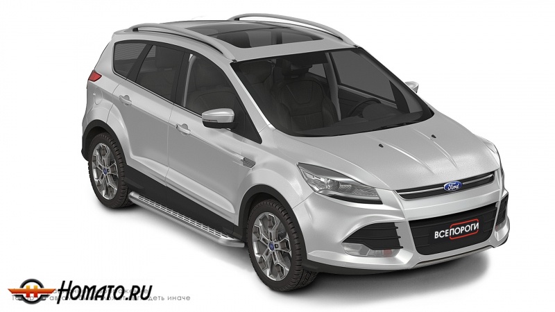 Пороги подножки Ford Kuga 2011-2017 | алюминиевые или нержавеющие