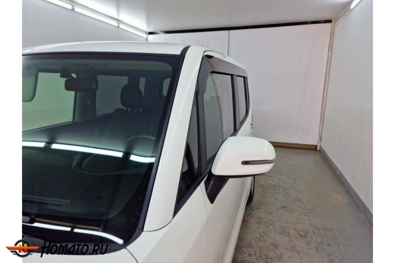 Дефлекторы Kia Ray 2011+/2018+/2022+ | из 6 частей, премиум, плоские, 2D