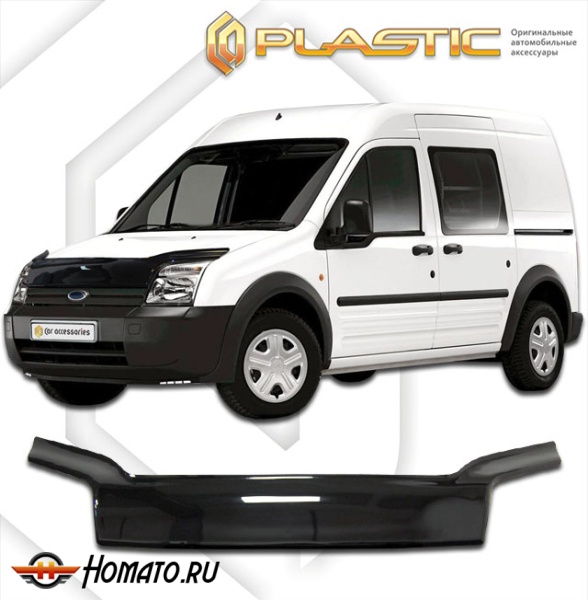 Дефлектор капота Ford Tourneo Connect 1 2002-2009 | exclusive, черный