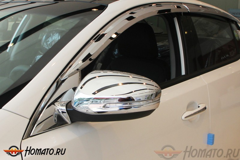 Хром накладки зеркал с повторителем поворота для Kia Optima K5 2010-2015