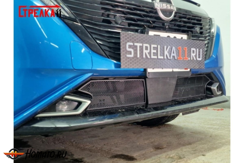 Защита радиатора для Ниссан Аура 2021-2024 дорестайл | Стандарт
