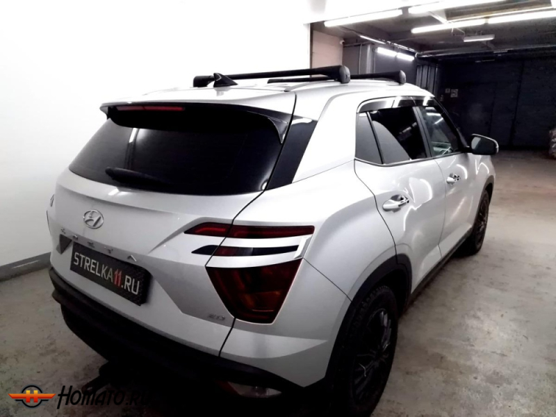 Накладки на задние фонари для Hyundai Creta 2 2021+ | 4 штуки, декор