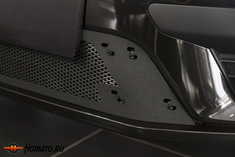 Защитная сетка решетки радиатора Renault Sandero 2018+ рестайл | шагрень