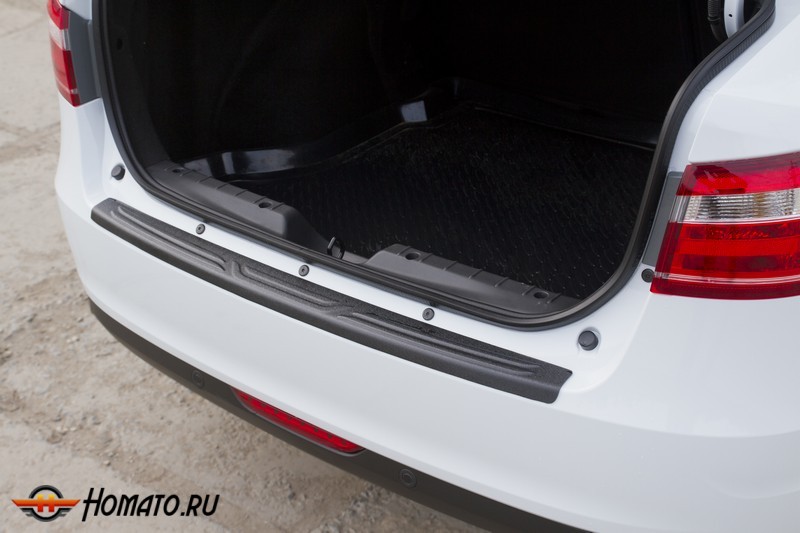 Накладка на задний бампер Lada Vesta 2015+ | шагрень