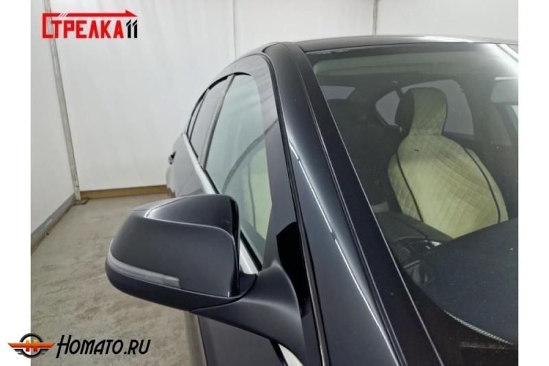 Дефлекторы BMW 5 F10 (2010-2017) | из 4 частей, премиум, плоские, 2D