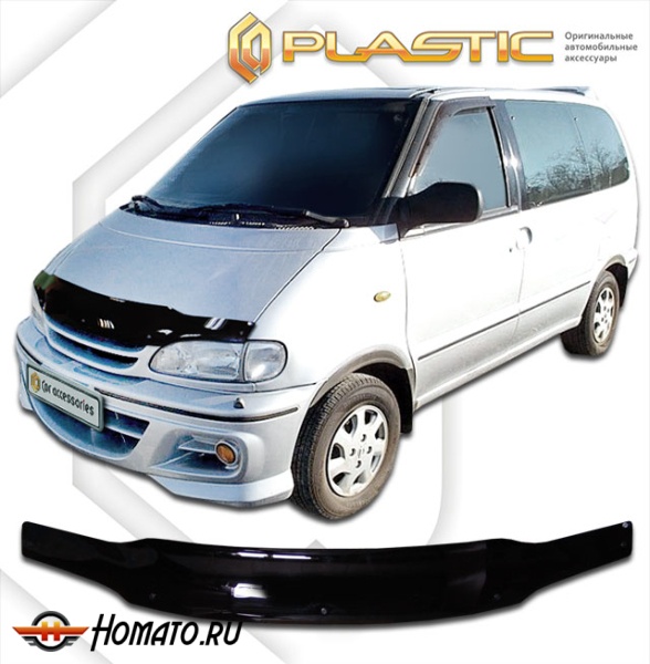 Дефлектор капота Nissan Serena 1 1994-1999 (C23) | черный