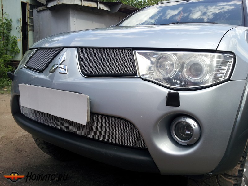 Защита радиатора для Mitsubishi L200 (2007-2010) дорестайл | Стандарт