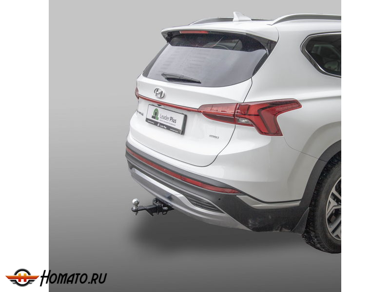 Фаркоп HYUNDAI SANTA FE 4 (TM) 2020-2024 рестайлинг | шар E - под квадрат - быстросъемный | Лидер Плюс | K132-E