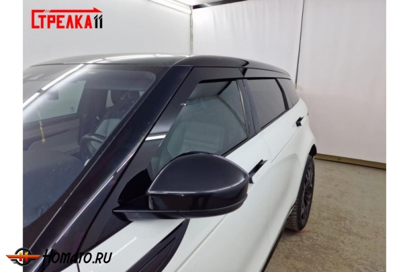 Дефлекторы Range Rover Evoque 2 (L551) 2019+/2023+ | премиум, плоские, 2D
