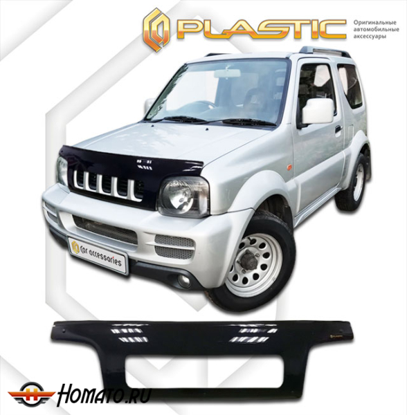 Дефлектор капота Suzuki Jimny 1998-2005 | exclusive, черный