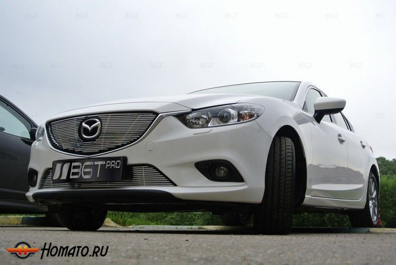 Решетка радиатора для Mazda 6 2012+ «Billet Grille Top» ВЕРХНЯЯ
