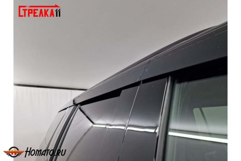 Дефлекторы Cadillac Escalade 5 2020+/2024+ | из 6 частей, премиум, плоские, 2D