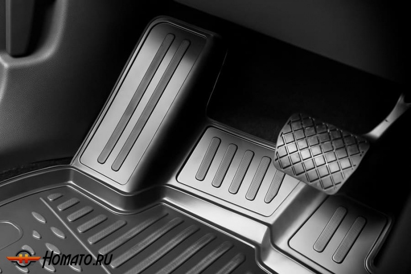 Коврики 3D в салон VW Polo (V Vp) 2009-2020 седан (ПУ повышенная износостойкость) / Фольксваген Поло