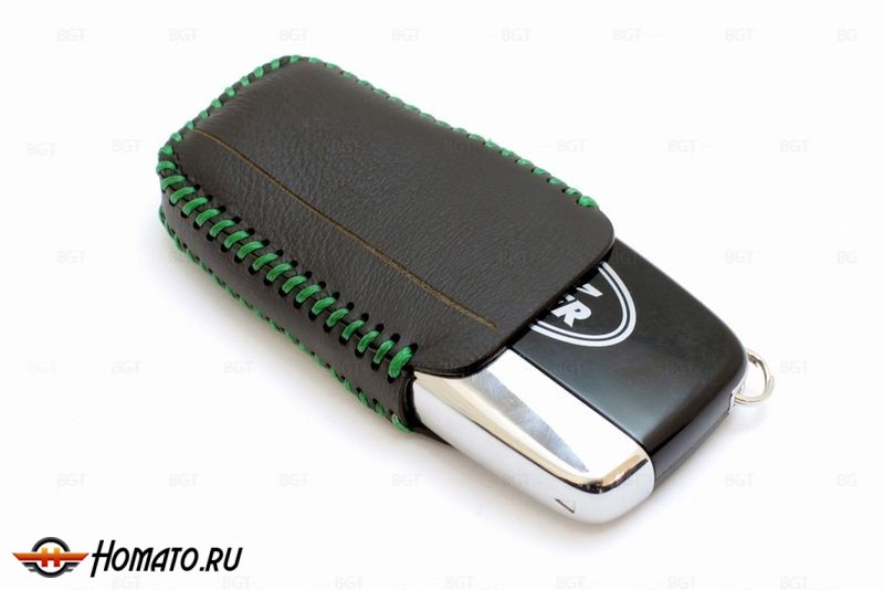 Чехол для ключа Jaguar/Land Rover «Брелок» "String", Цвет кожи: Черный