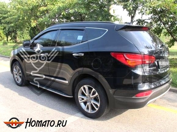 Дефлекторы окон Hyundai Santa Fe III 2012-2018 | Cobra