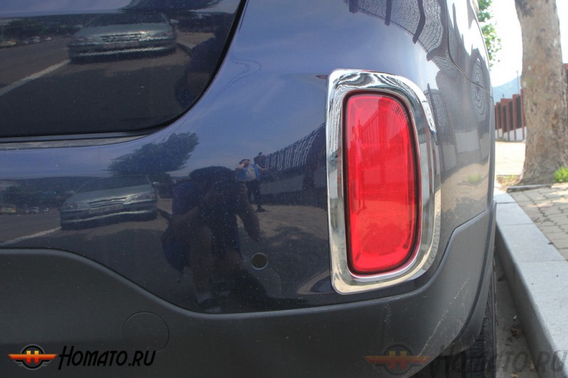 Комплект хром накладок на передние и задние ПТФ для KIA Sorento 2013+