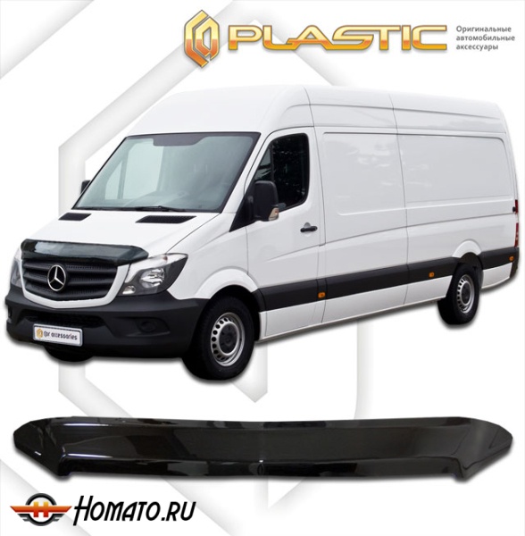 Дефлектор капота Mercedes Sprinter 2014- | черный