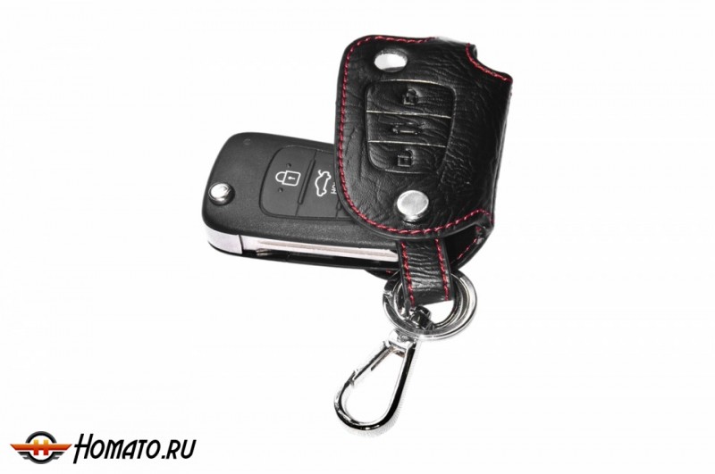 Брелок «кожаный чехол» для ключа Hyundai Elantra Equus Genesis Santa Fe Solaris Sonata i30 ix35 ix55