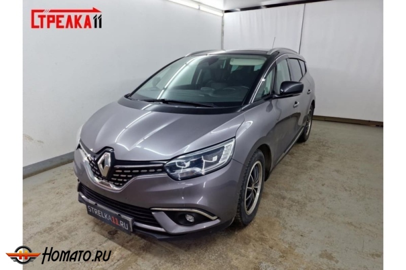 Дефлекторы Renault Grand Scenic 3 2016+ | премиум, плоские, 2D