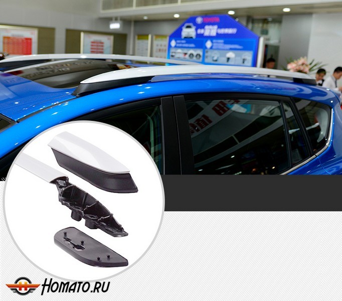 Рейлинги OEM-style на Toyota RAV4 2013+/2015+ | серебристые