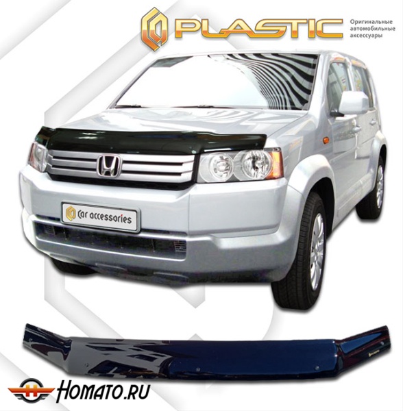 Дефлектор капота Honda Crossroad 2007-2010 (RT2) | черный