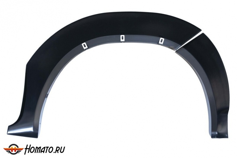 Расширители арок с выносом 25 мм Toyota Hilux 2018-2020 1-рестайл | шагрень