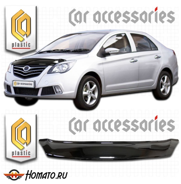 Дефлектор капота Lifan Celliya 2014- | черный