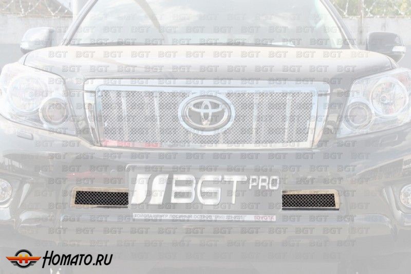 Тюнинговая решетка в бампер для Toyota Land Cruiser Prado 150 Тип Сетка Bottom