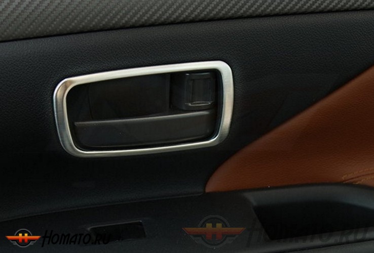Окантовка внутренних дверных ручек для Mitsubishi Outlander 2015+ | 4 части