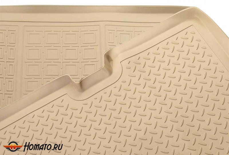 Коврик в багажник Toyota RAV4 2013+ (с докаткой) | бежевый, Norplast