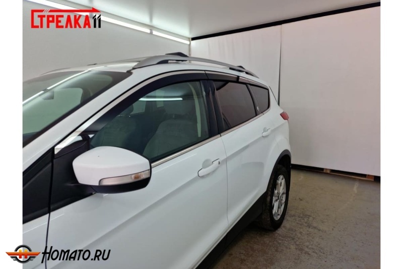 Дефлекторы Ford Kuga 2 2013-2019 | премиум, плоские, 2D