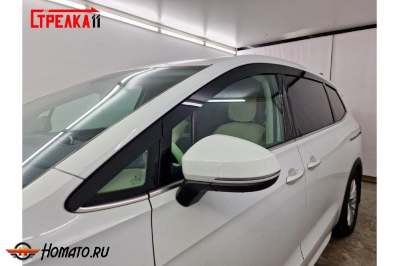 Дефлекторы Volkswagen Viloran | из 8 частей, премиум, плоские, 2D