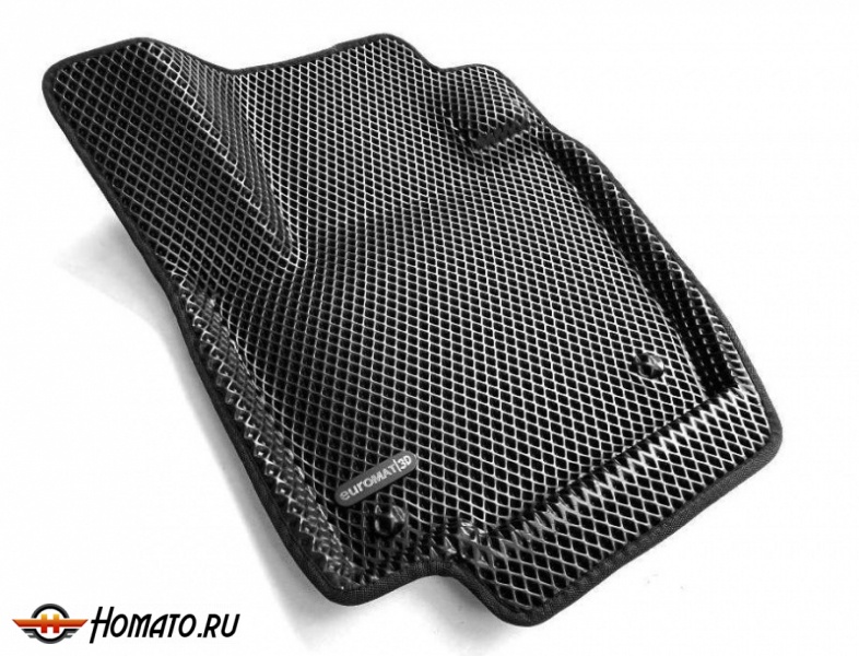 3D EVA коврики Шкода Рапид 1 2014-2020 | с бортами