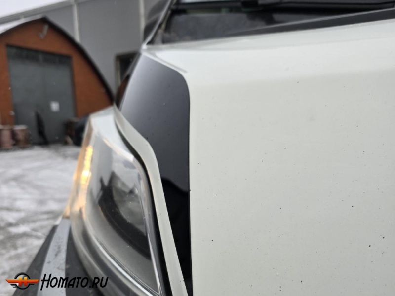 Накладки на капот для Peugeot Boxer (290/295) 2016+ | 2 штуки, декор