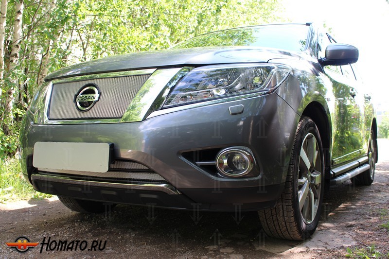 Защита радиатора для Nissan Pathfinder (R52) 2014+ | Стандарт