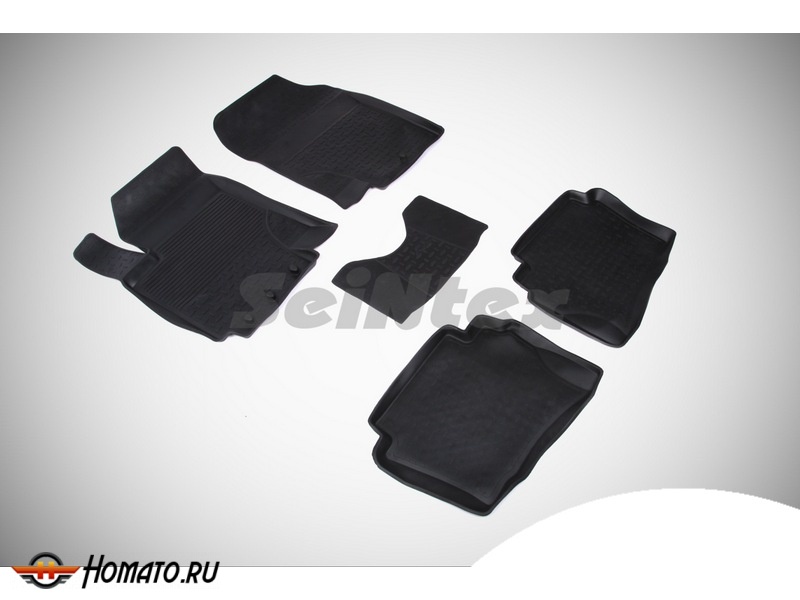 Резиновые коврики Hyundai i20 2008- | с высокими бортами | Seintex