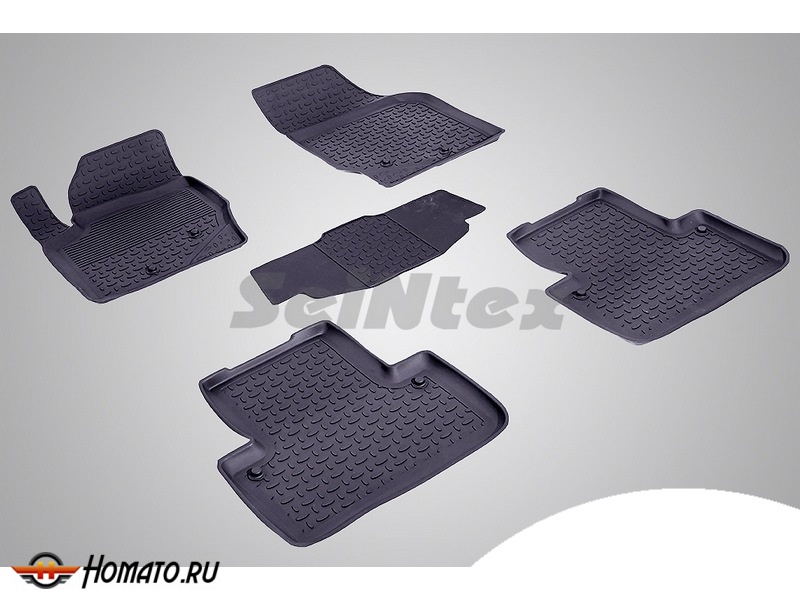 Резиновые коврики Volvo XC-90 2002-2015 | с высокими бортами | Seintex