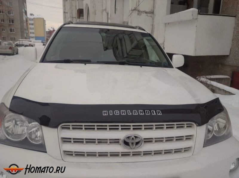 Дефлектор капота мухобойка TOYOTA HIGHLANDER I (2001-2007)