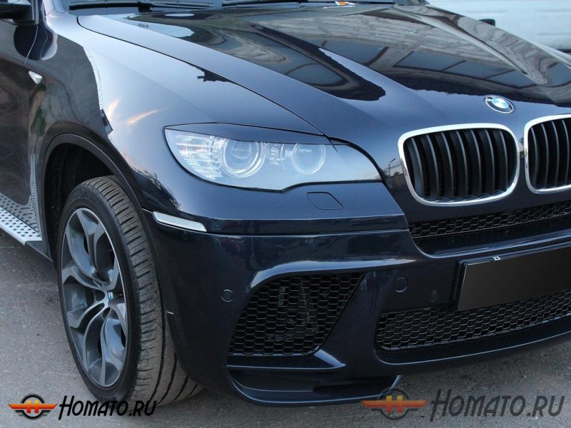 Реснички на фары для ксеноновых фар BMW X6 E71 (2008-2014)