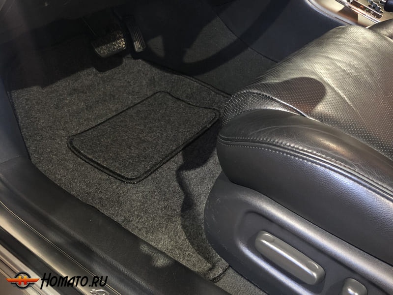 Коврики 3д с бортами Audi A3 2012-2019 | темно-серые, ворсовые